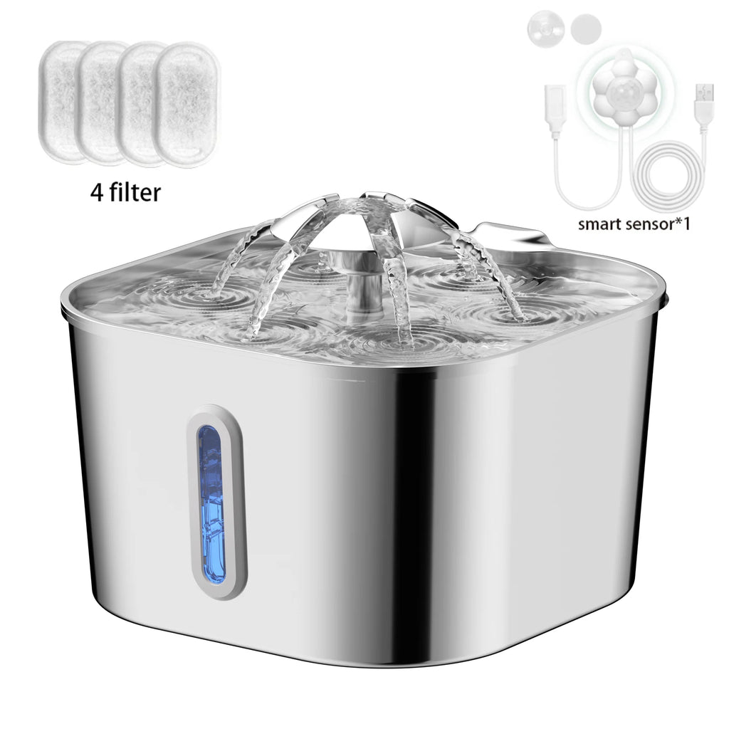 Stainless Steel Automatic Cat Water Fountain (2.2L)